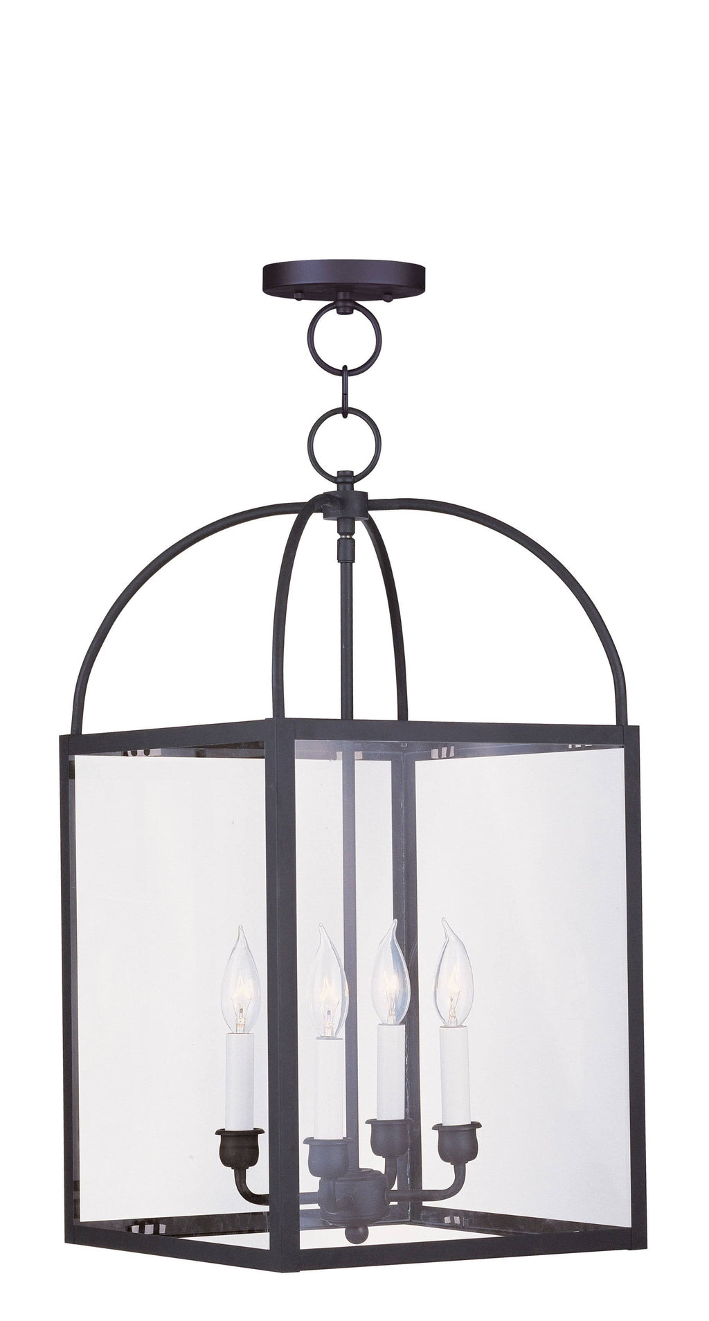4 Light Black Chain Lantern K1818