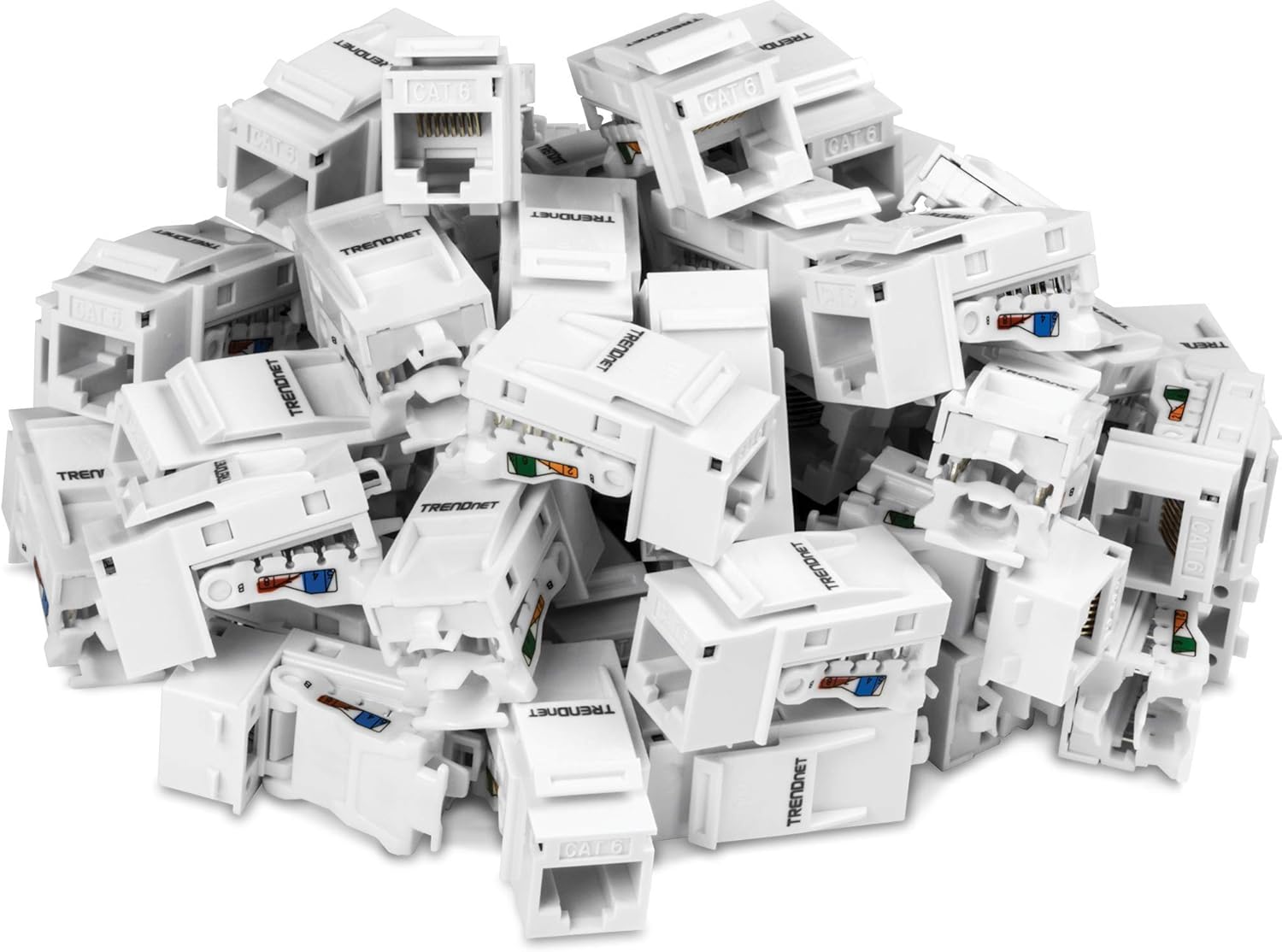 Cat6 RJ45 Keystone Jack 50-Pack I678