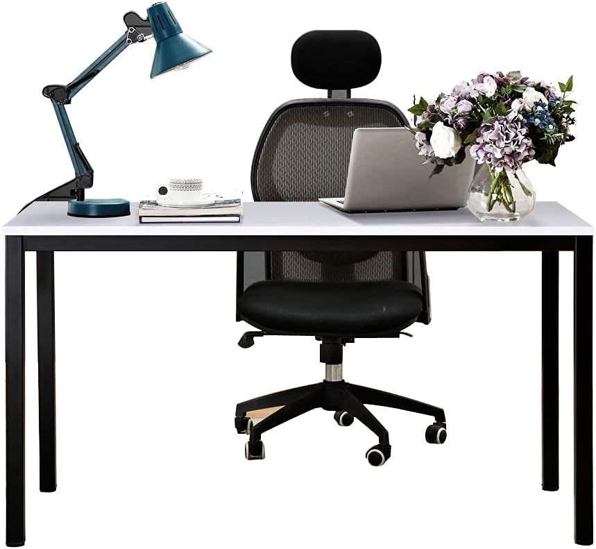 White Black 63 inches Computer Desk N537