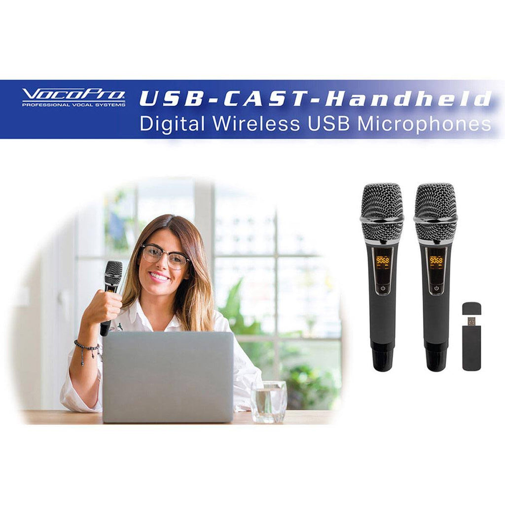Dual Wireless USB Handheld Microphone System H5984