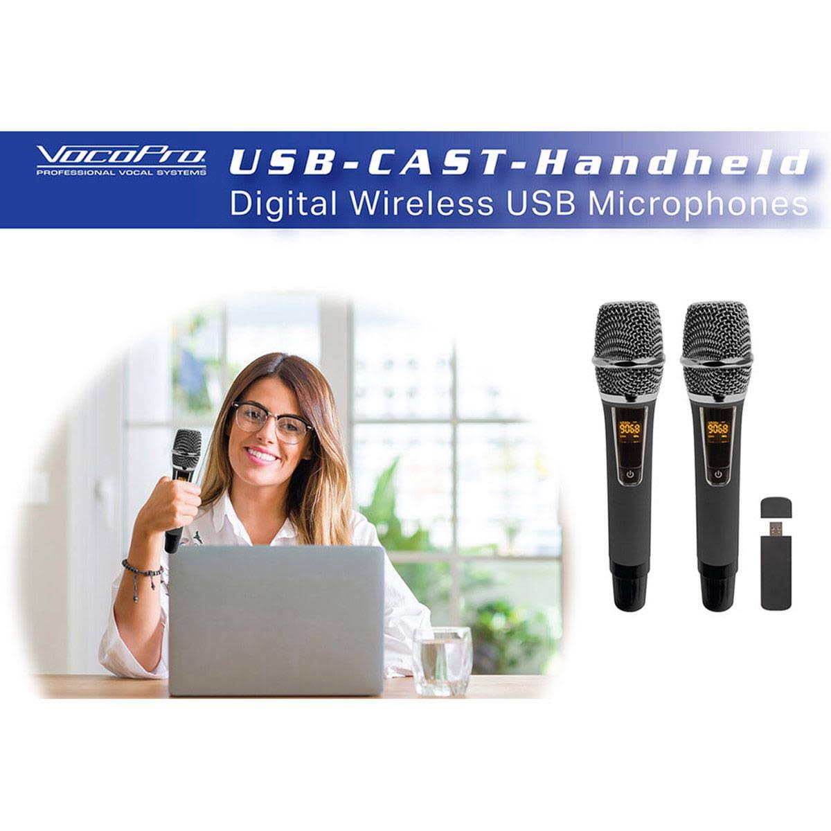 Dual Wireless USB Handheld Microphone System H5984