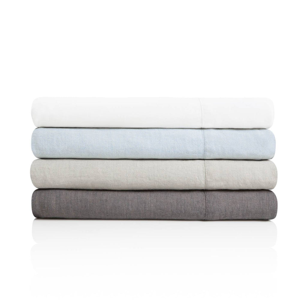 White Cal King French Linen T7338
