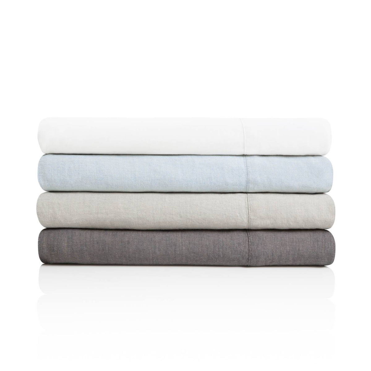 White Cal King French Linen T7338