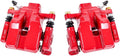 Rear Red Coated Brake Caliper Pair with Hardware Kit E2941