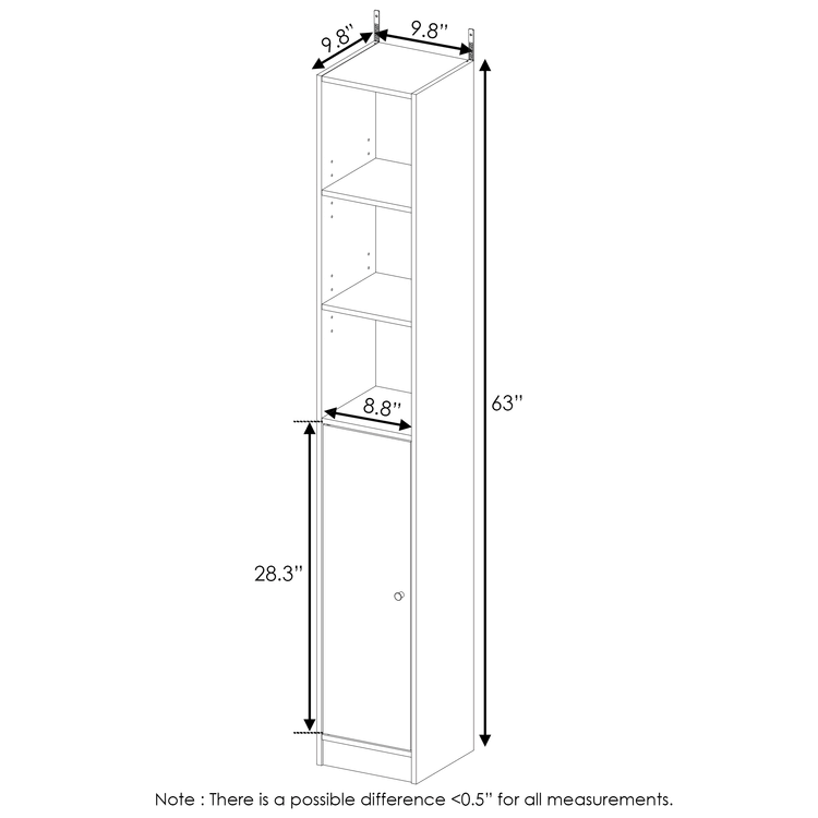 Slim Door Bath Cabinet N957090