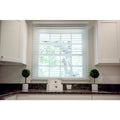 Cordless Soft White Faux Wood Room Darkening Blinds O794