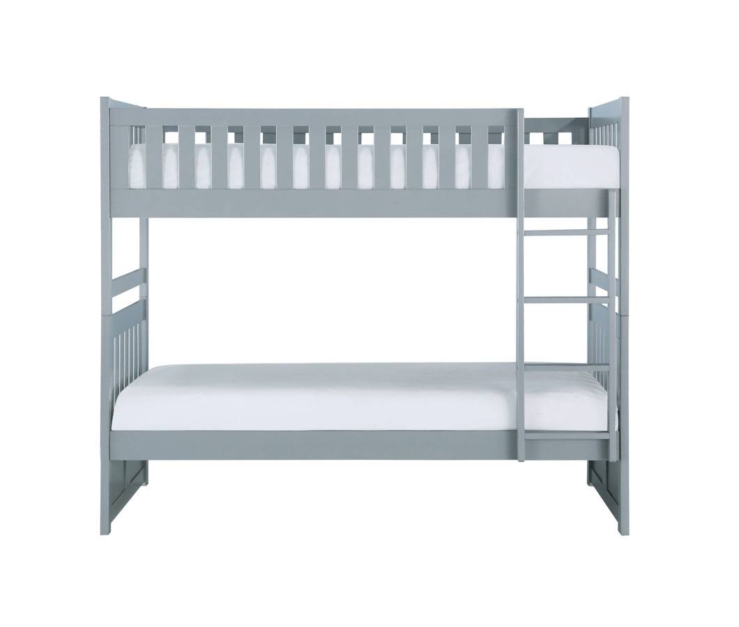 Grey Twin Over Twin Bunk Bed G95385