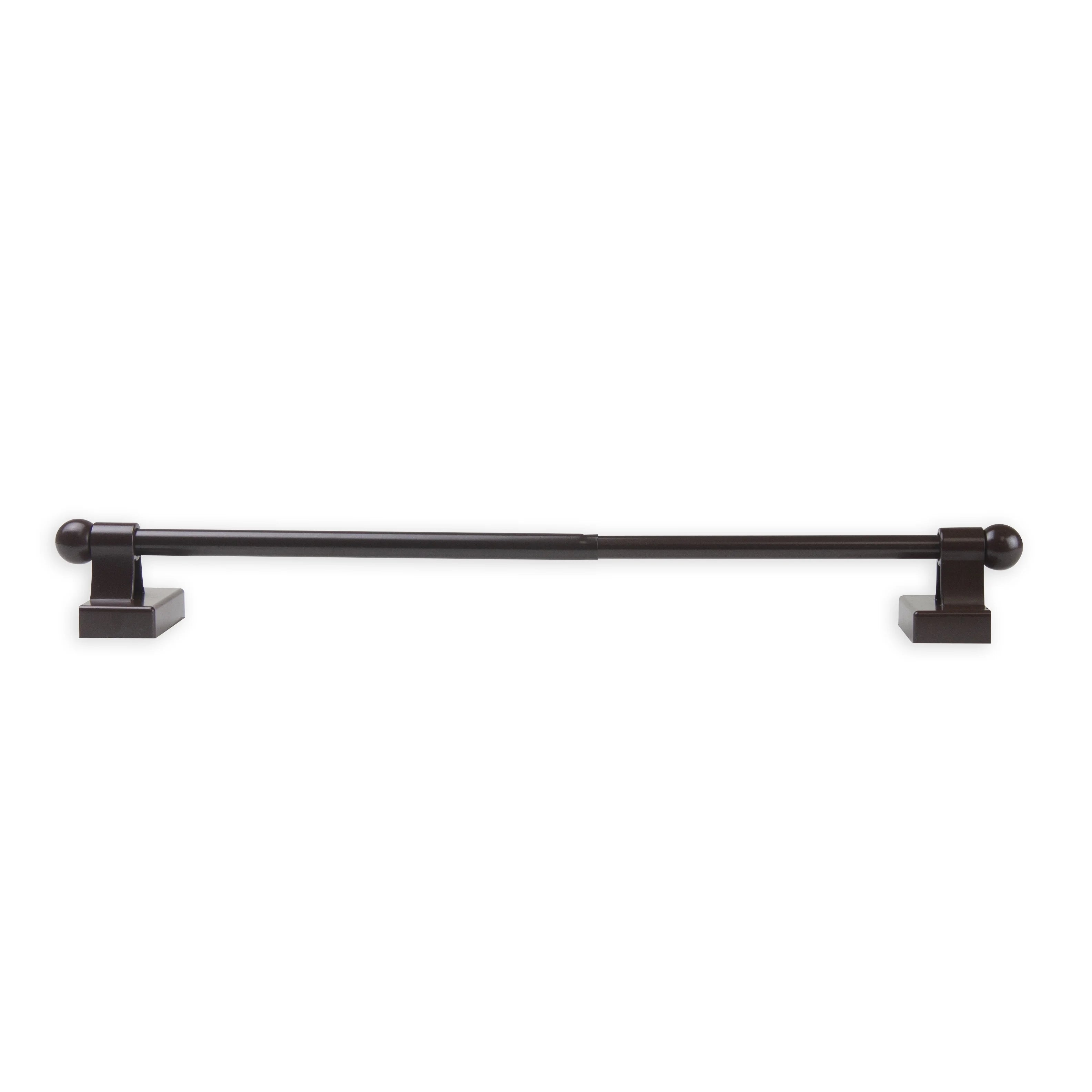 Magnetic Curtain Rod Cocoa Set of 2 N9123
