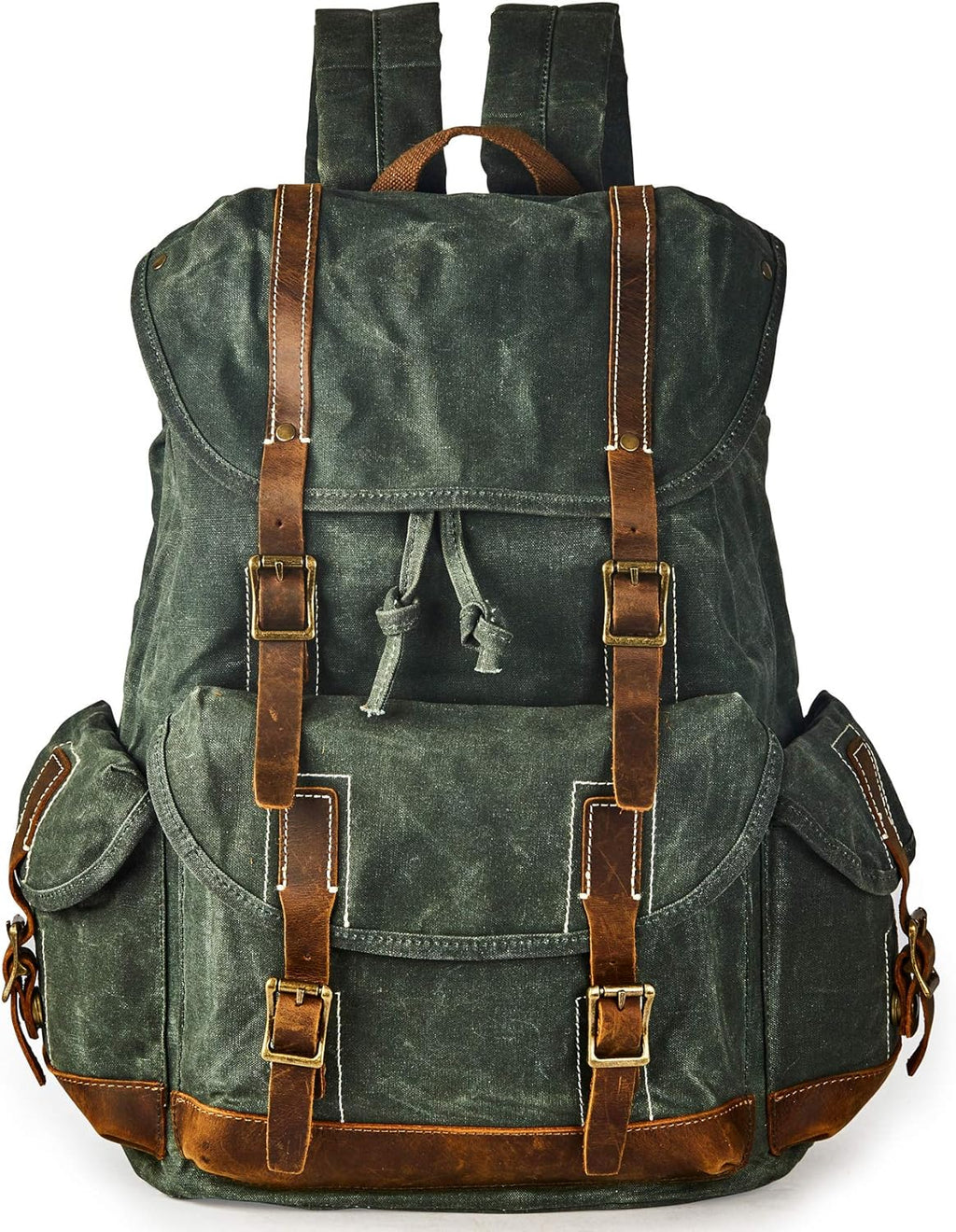 Heavy Duty Waxed Canvas Vintage Backpack H866180