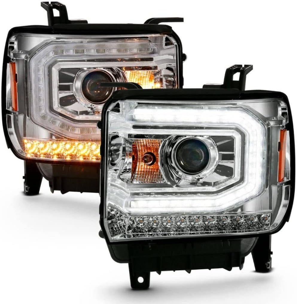 Projector Headlight Plank Style Chrome N405