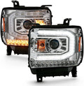 Projector Headlight Plank Style Chrome N405
