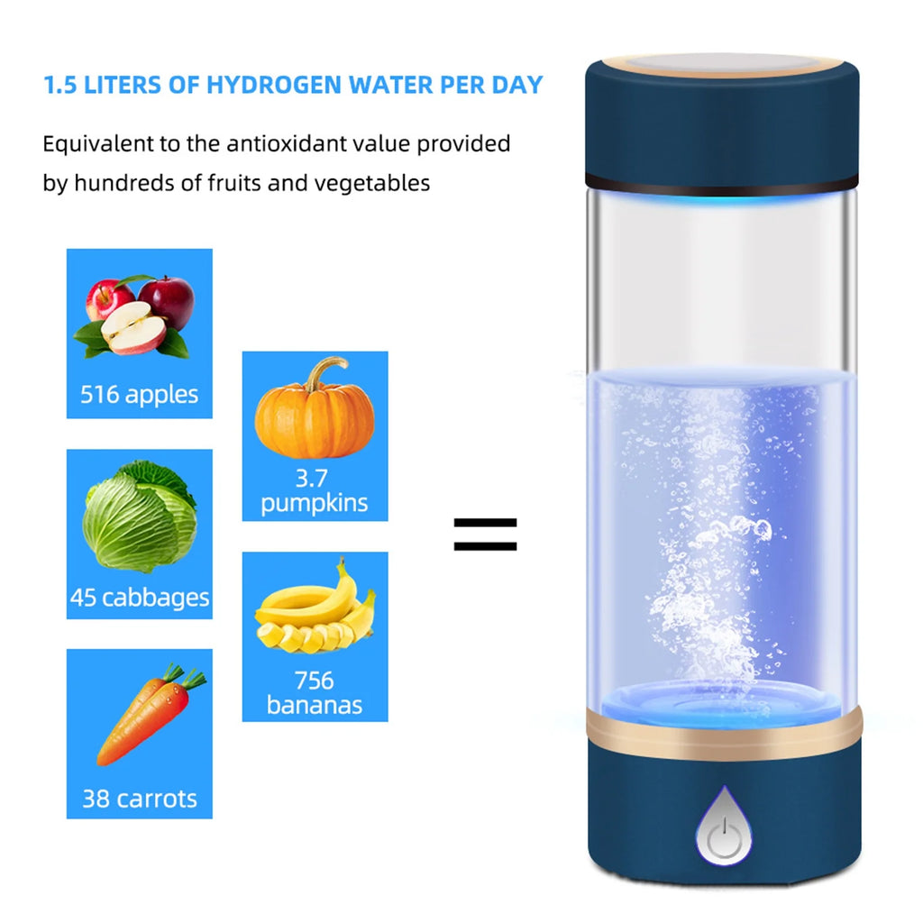 420ml Portable Hydrogen-Rich Generator Bottle Glass Cup Y547753