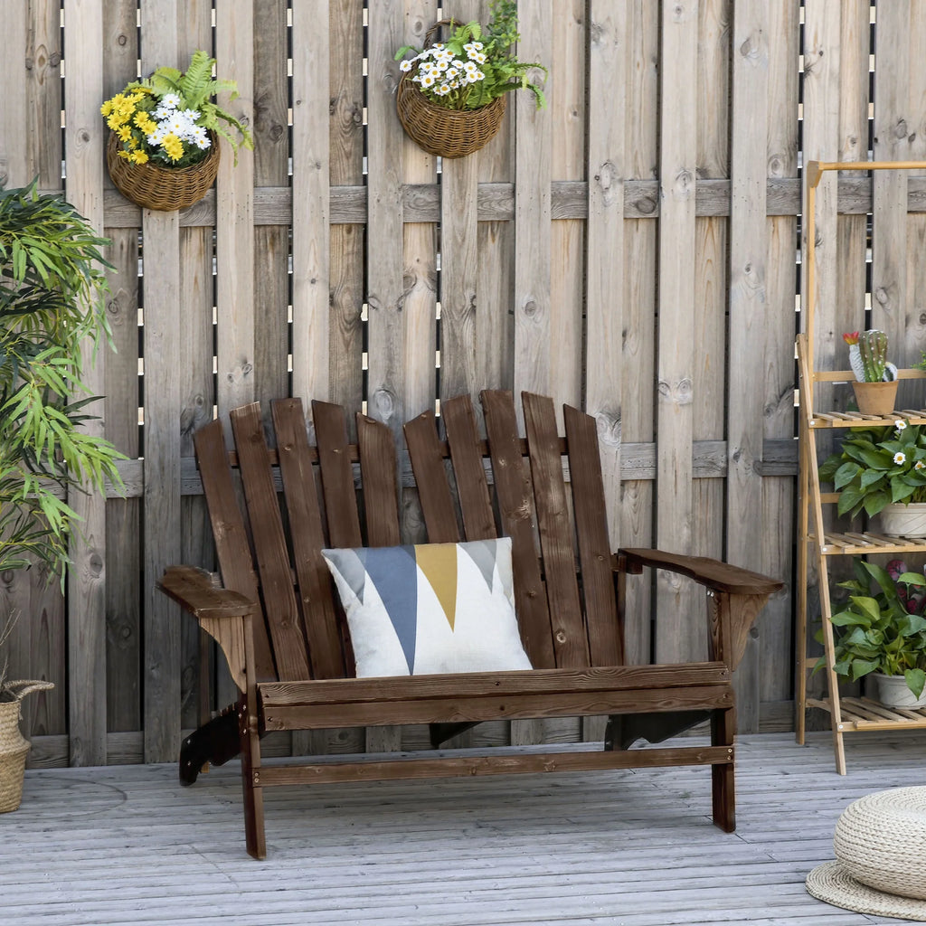 Brown Wooden Adirondack Chair K3560