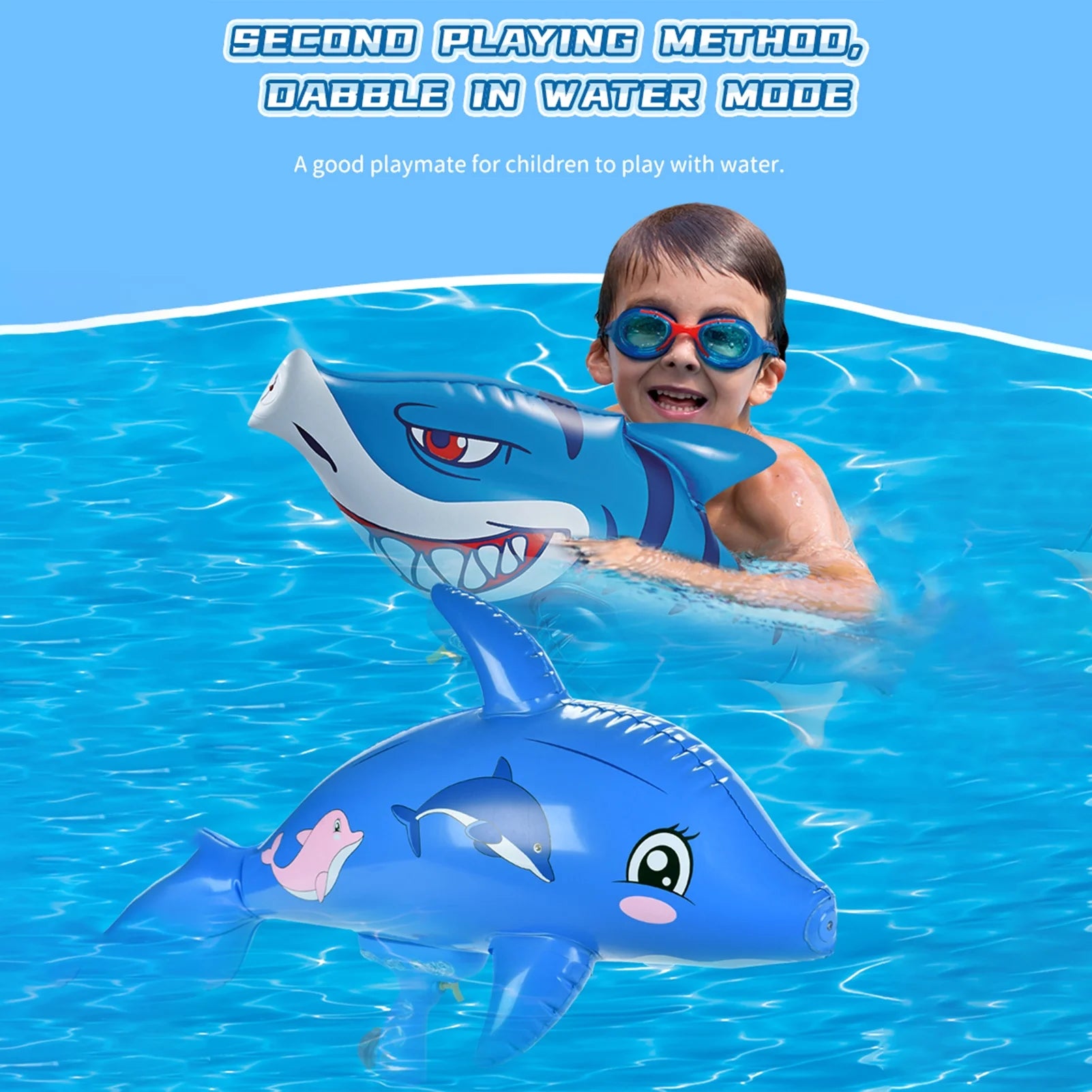 Blue Dolphin Inflatable Pool Hammer E674847