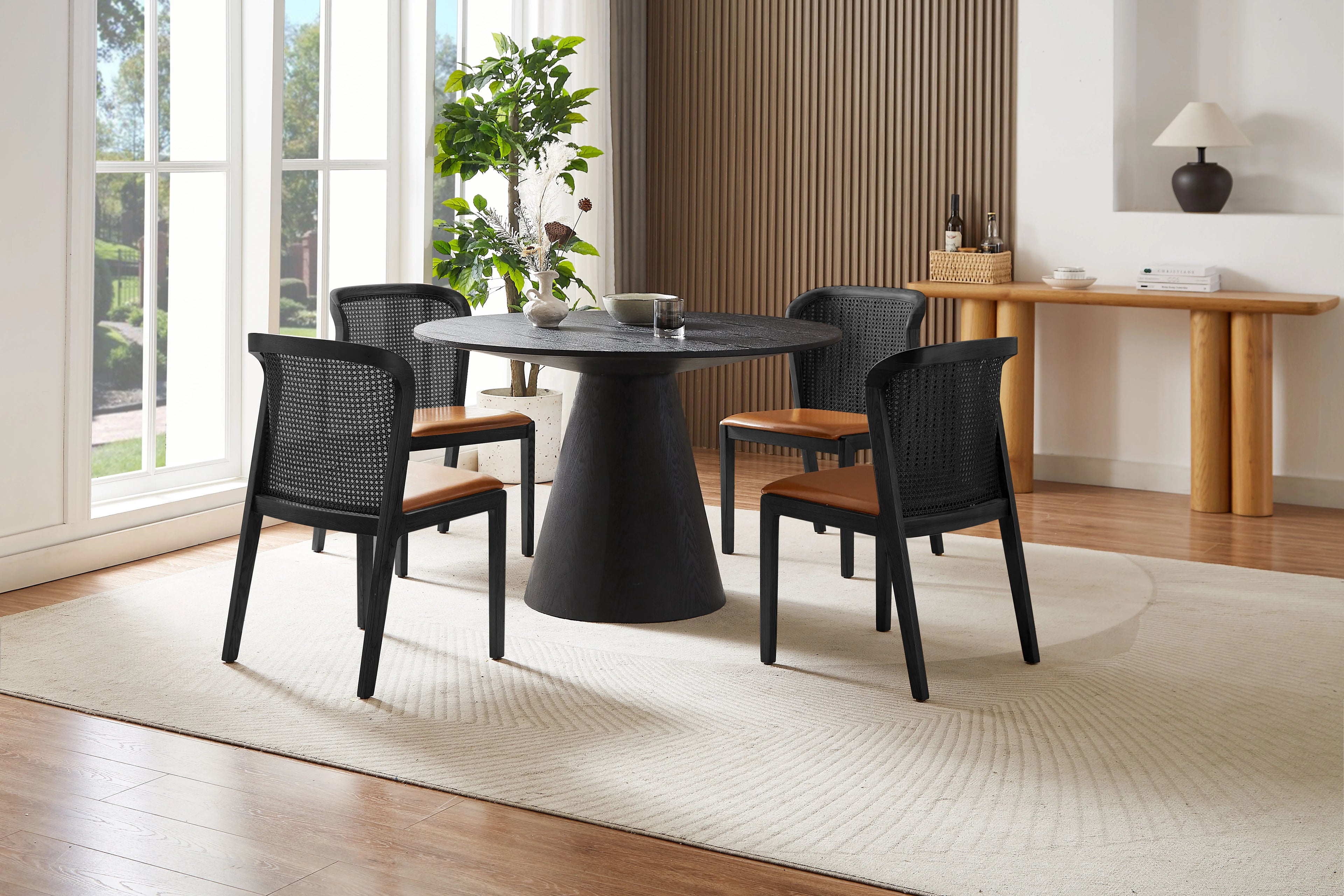 Black Round Dining Table I512