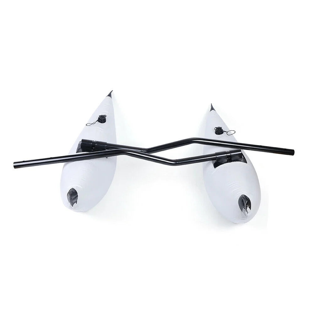 White 2Pcs Inflatable Kayak Outrigger Stabilizer Kit P6691