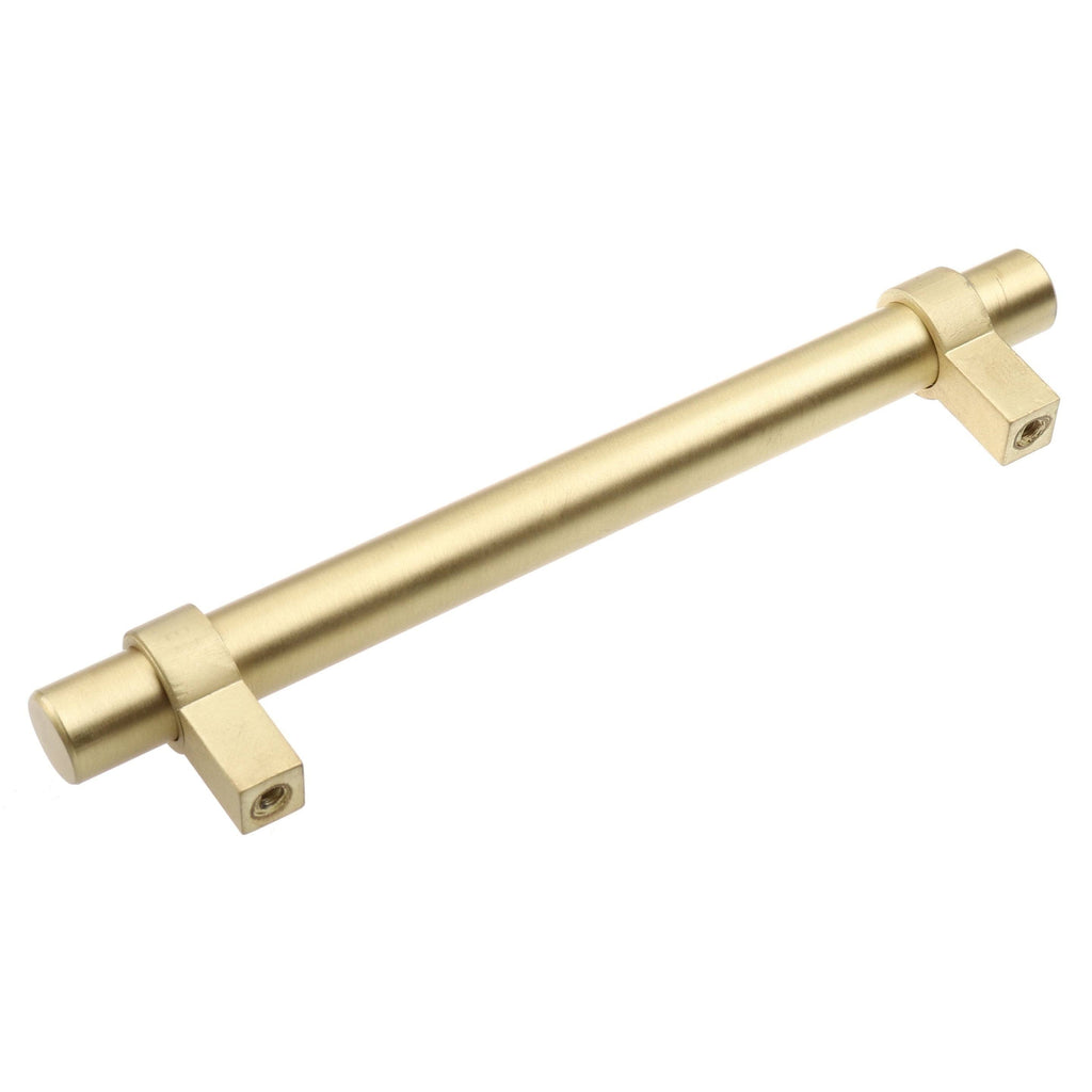 5-Inch Solid Satin Gold Euro Cabinet Bar Pulls (Pack of 25) B486520