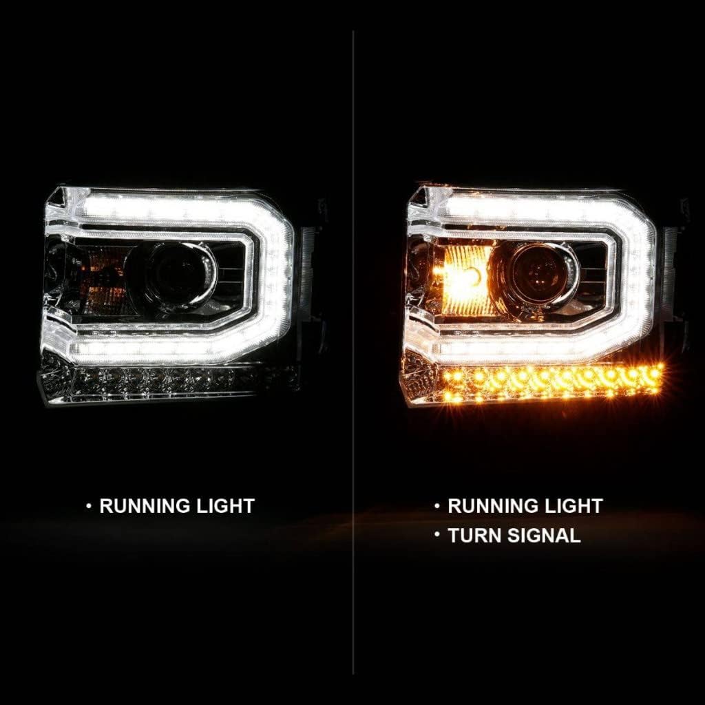 Projector Headlight Plank Style Chrome N405