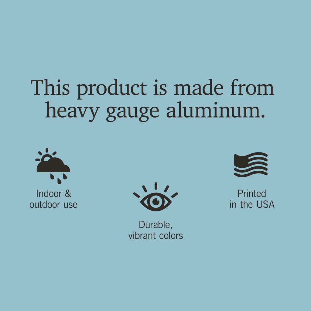 12x18 Aluminum Metal Sign Decor D74149