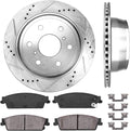 Premium D/S 6 Lug Brake Disc Rotors + Ceramic Brake Pads + Hardware O163169