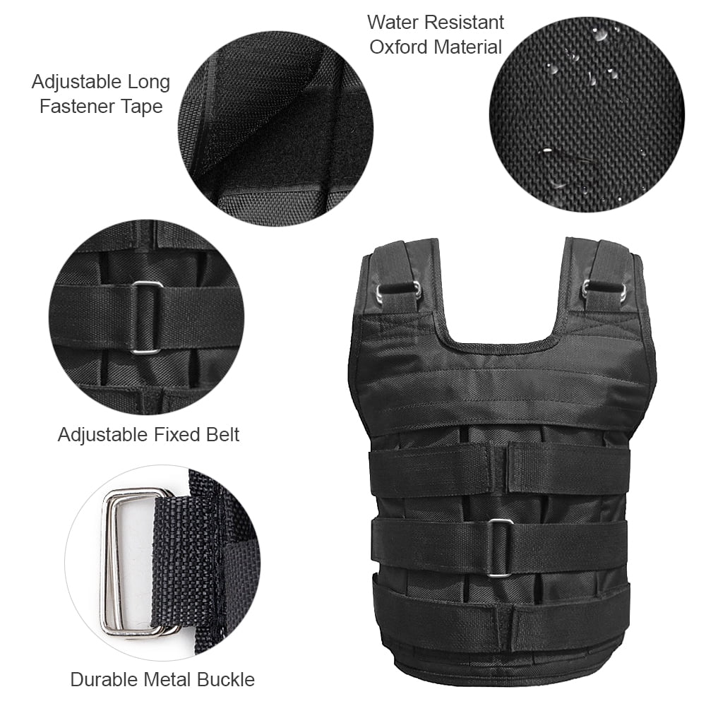 Adjustable Weighted Vest Oxford Exercise Weight Jacket W29606