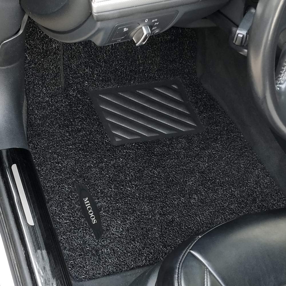 Black All Weather Heavy Duty Waterproof Floor Mat Set T645