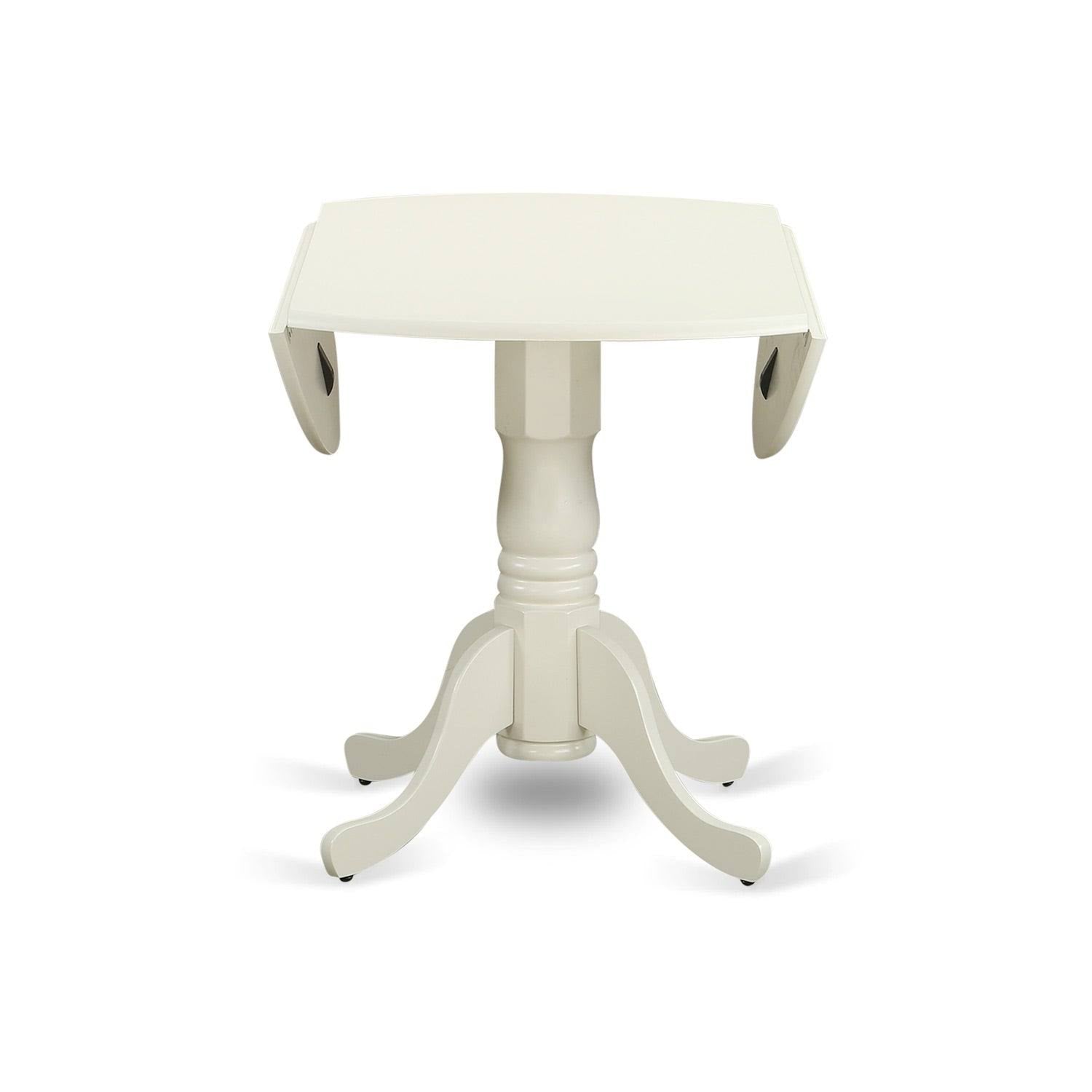 5pc Dining Set with Square Dinette Table and Four Linen Seat Kitchen Chairs Q637