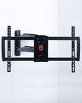 Corner TV Wall Mount for TVs Up To 65, Single Stud Design, 24" Smooth Extension with Swivel, Tilt, & Cable Management J828