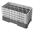 17 Comp. Glass Rack, Half size, 8.5x22 H Max. Brown J483083