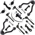 4WD Front Upper Control Arms w/Ball Joints Suspension Kit 15pc Set L74516
