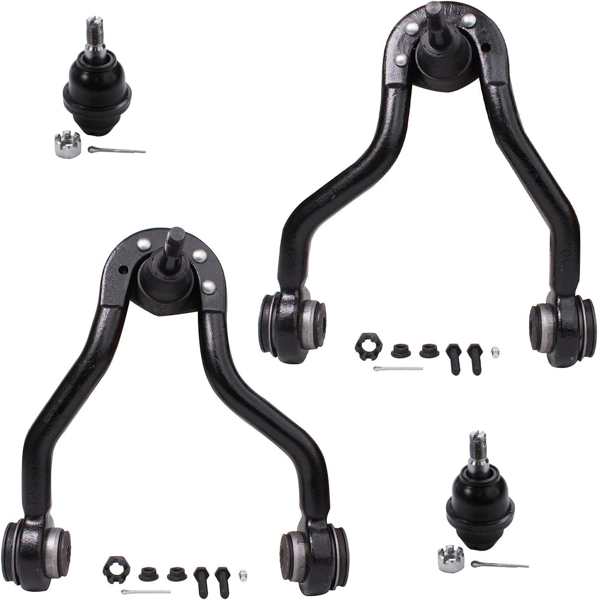 4WD Front Upper Control Arms w/Ball Joints Suspension Kit 15pc Set L74516