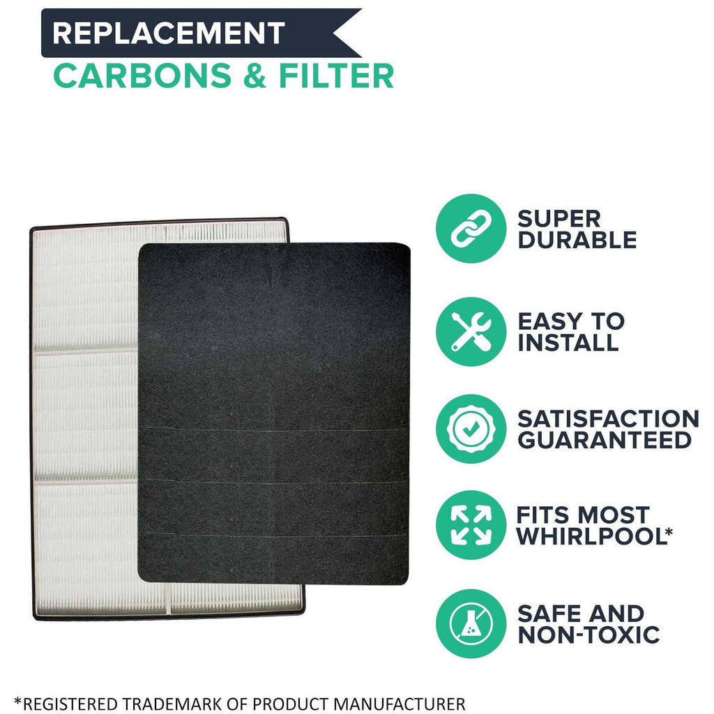 2 HEPA Air Purifier Filters & 8 Carbon Pre Filters K61018