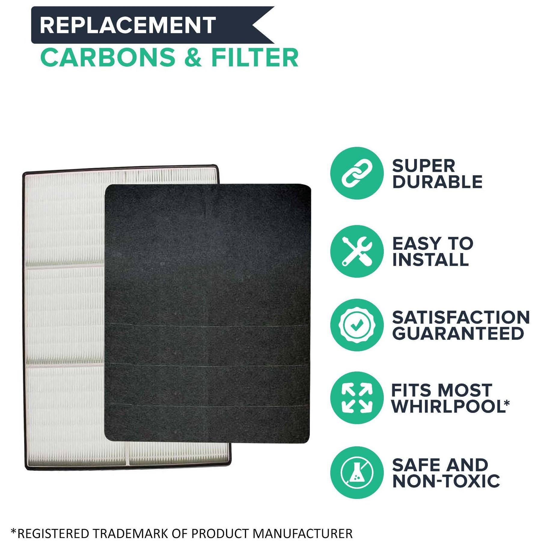 2 HEPA Air Purifier Filters & 8 Carbon Pre Filters K61018