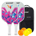 Graphite Pickleball Paddle Set with 4 Balls and Cover Bag R455746