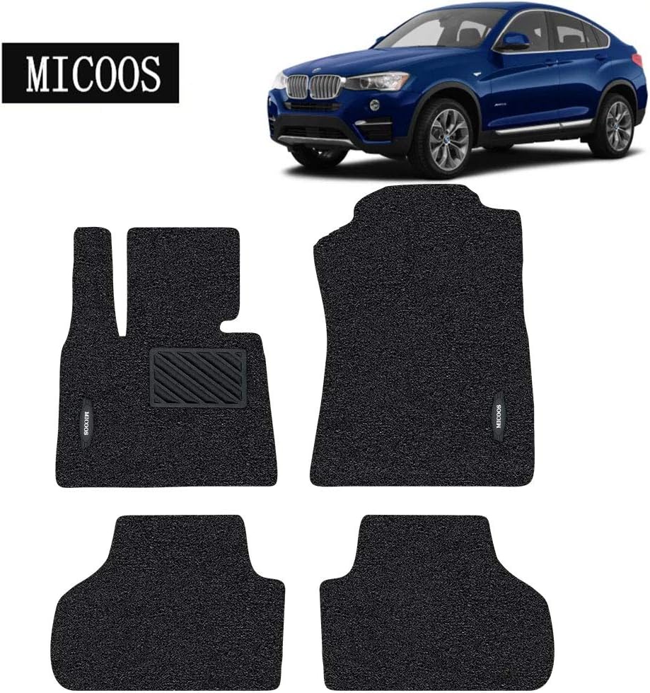 Black All Weather Heavy Duty Waterproof Floor Mat Set T645