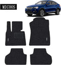 Black All Weather Heavy Duty Waterproof Floor Mat Set T645