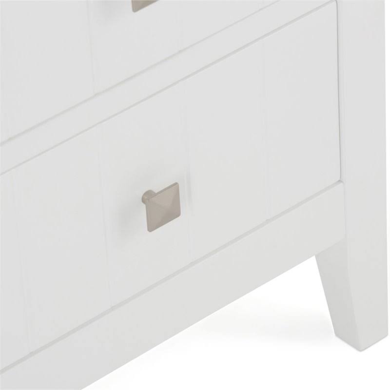Four Drawer Floor Storage Cabinet in Pure White M866421