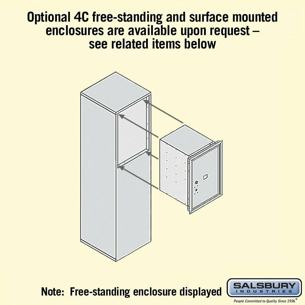 4C Horizontal Mailbox, Sandstone E544