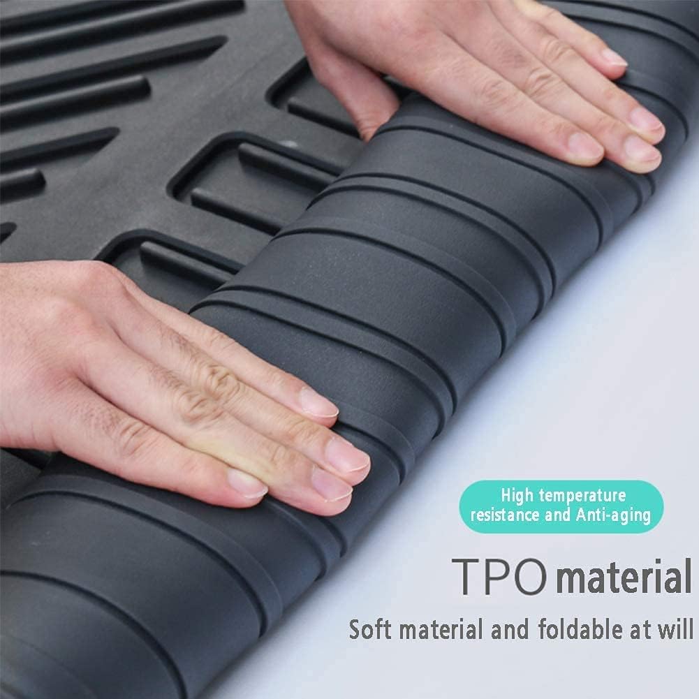 Black TPO Rear Cargo Liners Trunk Tray Mats for Honda Accord K706