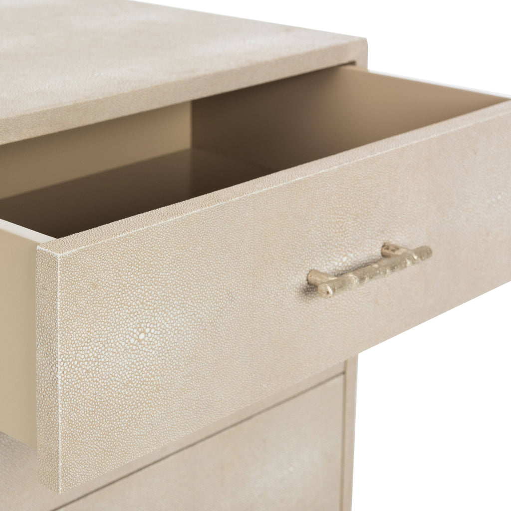 Natural Faux Shagreen Nightstand W907166