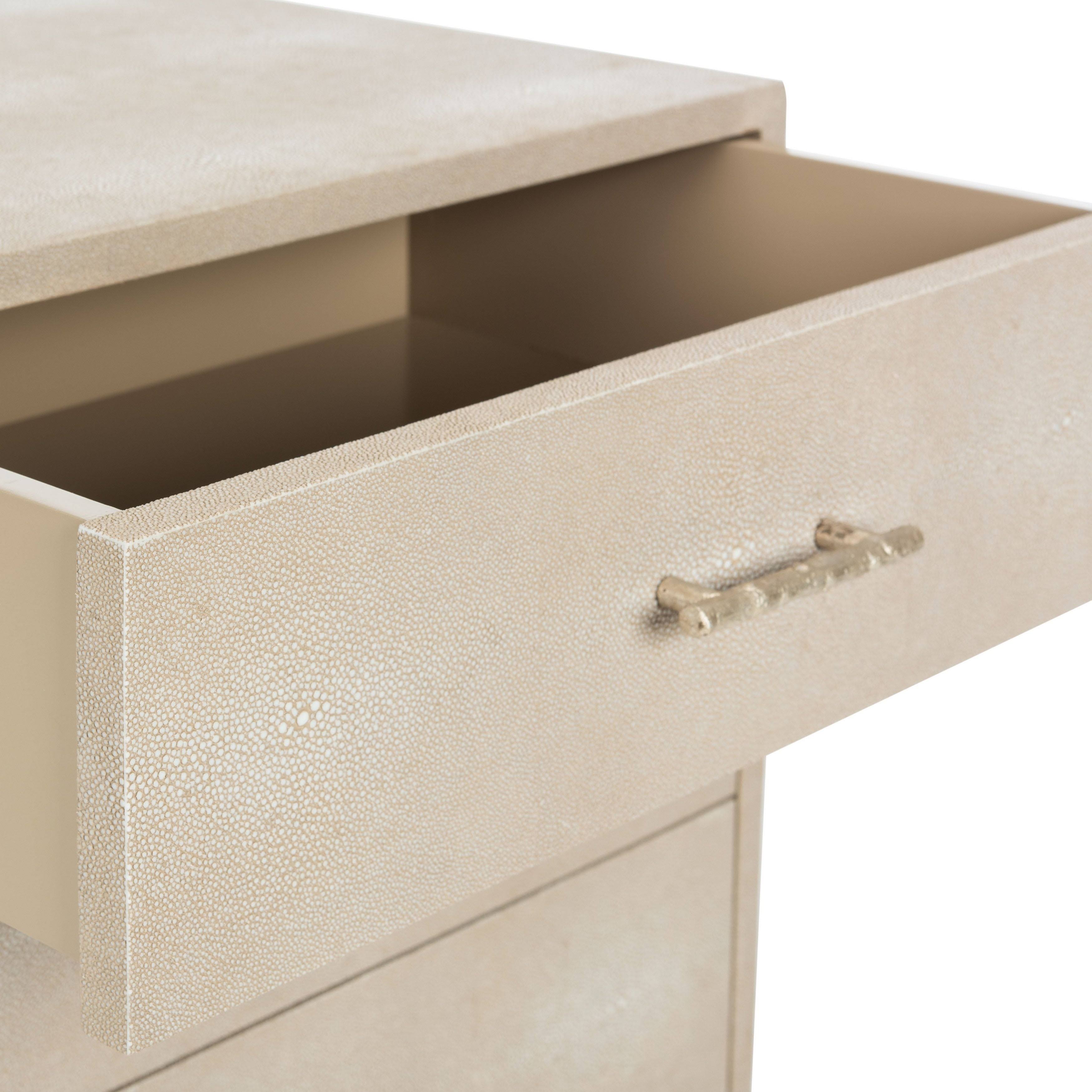 Natural Faux Shagreen Nightstand W907166