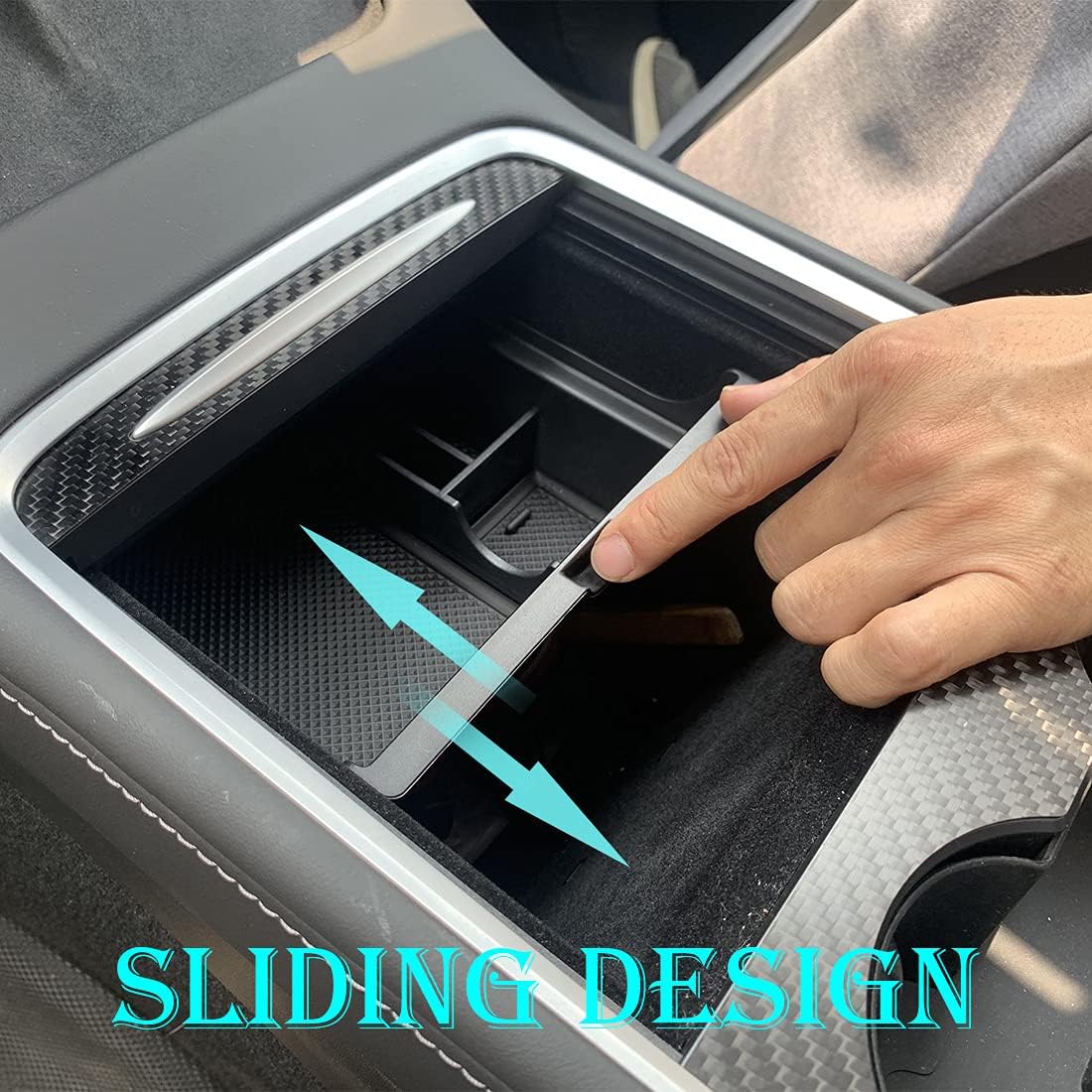 Center Console Organizer Tray Storage Box ABS Material 3PCS Pack of 2 U623