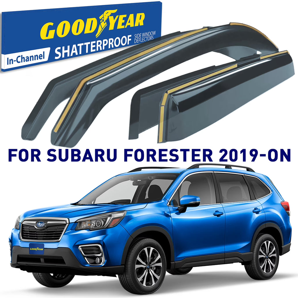 4 Pc Shatterproof In-Channel Window Deflectors Q168511