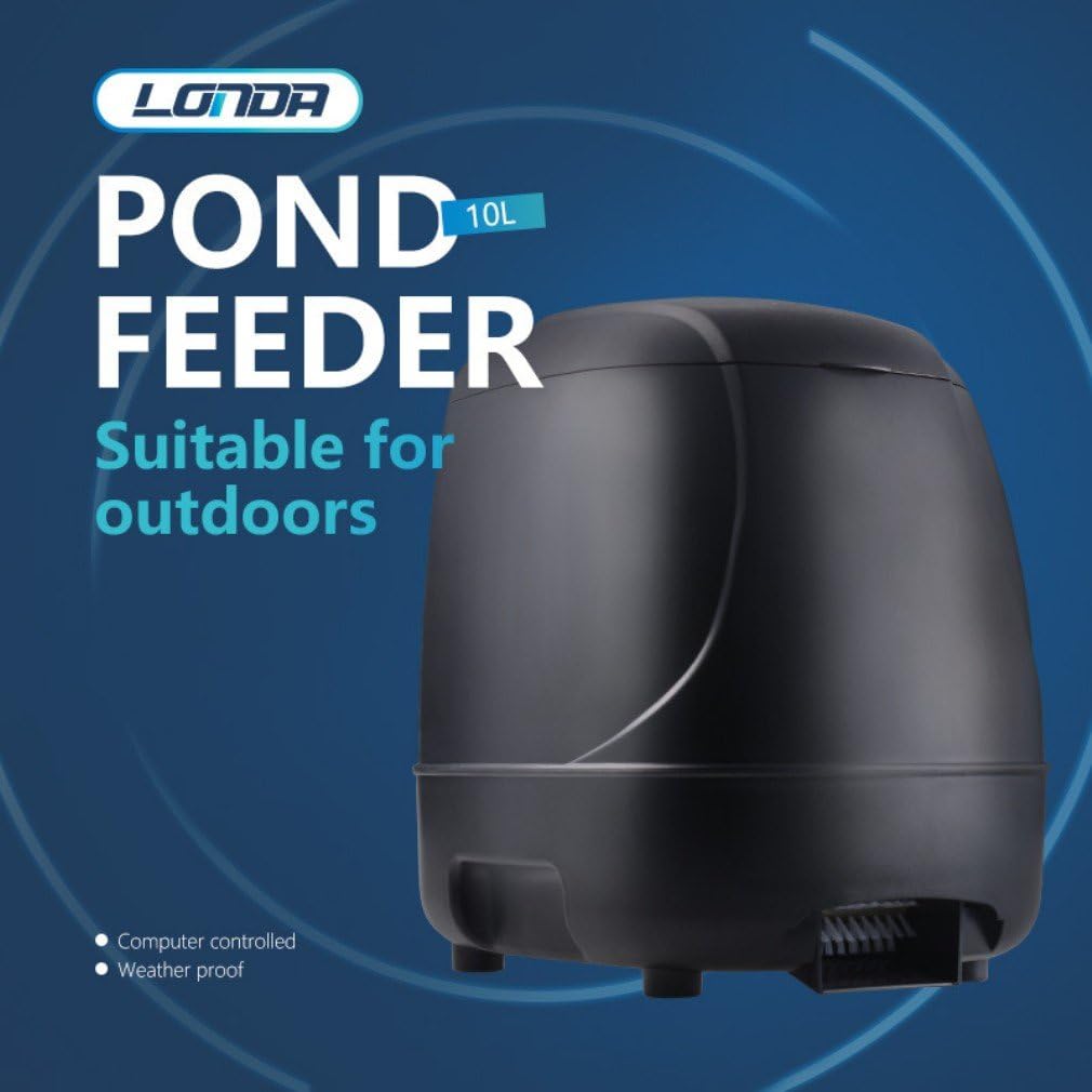 Automatic Fish Feeder Timer High Capacity Pond Fish Feeder D442
