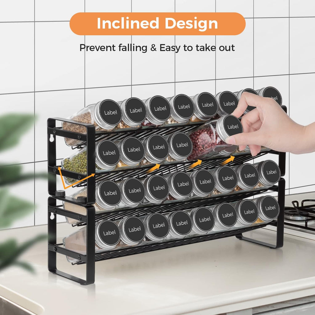 4-tier Stackable Spice Rack Organizer Y3689