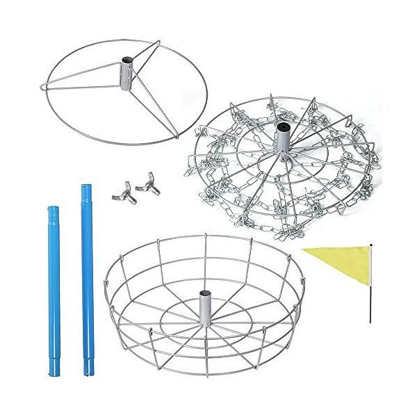 Disc Golf Basket with Double Chains Steel Target P495