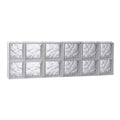 Wavy Glass Pattern Frameless Replacement Glass Block Window Y232218