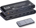 4K HDMI Splitter 2x4 with Audio Extractor and IR Remote Control, Pack of 2 K808