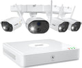 4CH NVR with 4pcs 1080p Rechargeable Wire-Free Outdoor Security Camera System C972