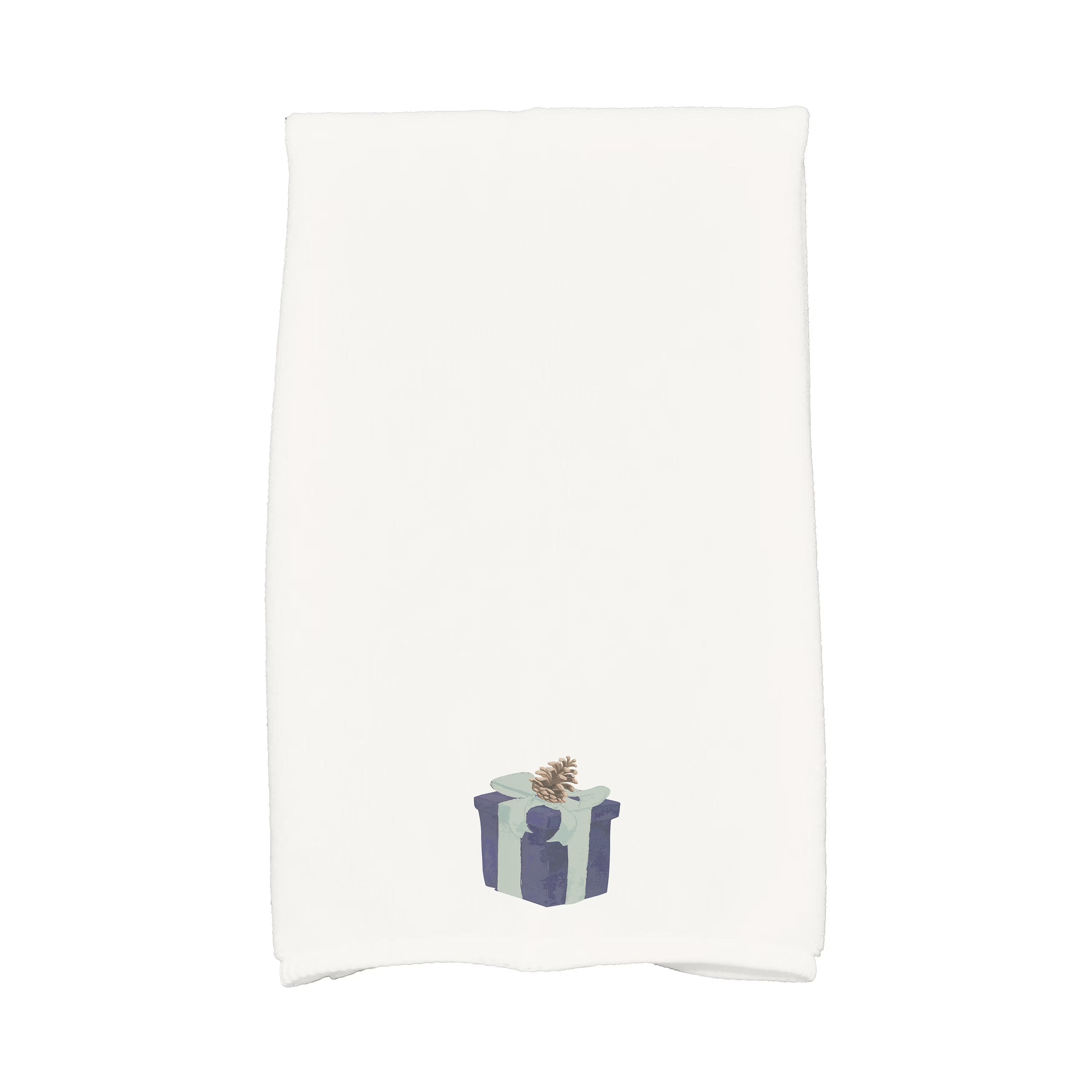 Navy Blue Holiday Print Kitchen Towel D701718